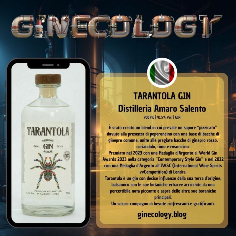 ginecology.blog gynecology blog Tarantola Gin Salento Puglia Italia Made in Italy